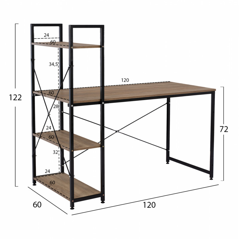 Офис бюро с етажерка BOOKCASE - BOOKCASE